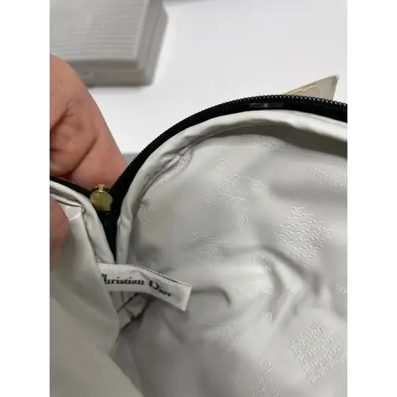 NEW Vintage Christian Dior Cosmetic Pouch Large Small - Picture 10 of 11